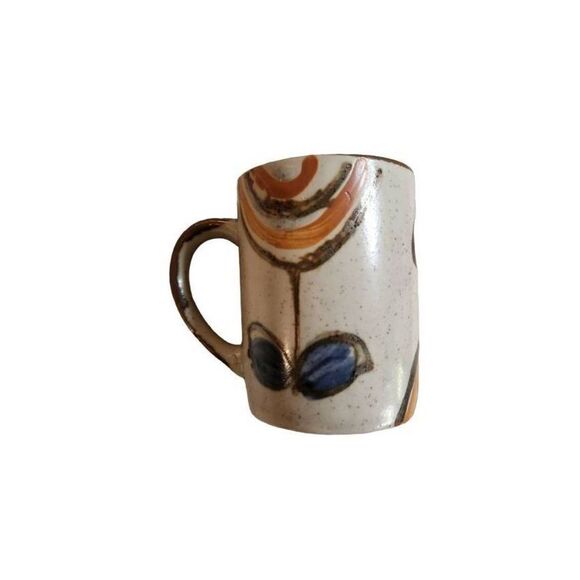 70s Vintage Pottery Handpainted Mug - Picture 1 of 2